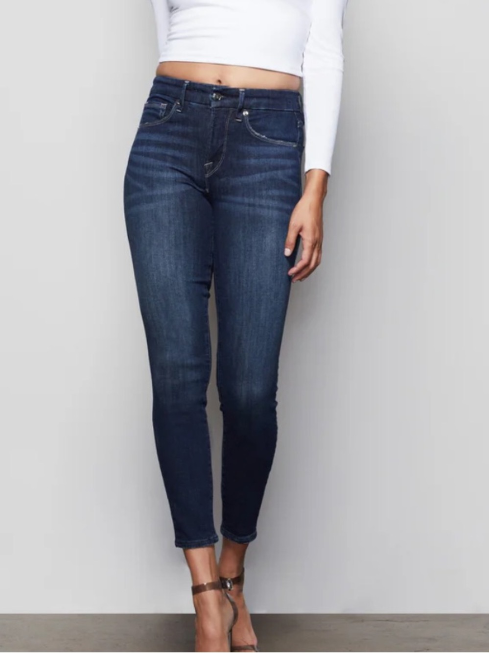 Good American Good Legs Crop Denim Jeans